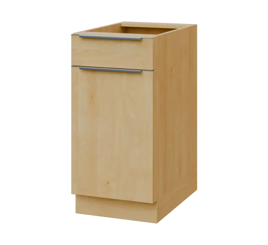 SIS - 4DZ spodní skříňka, 1-dveřová, 1-zásuvková, levá, 870x400x600, javor horský